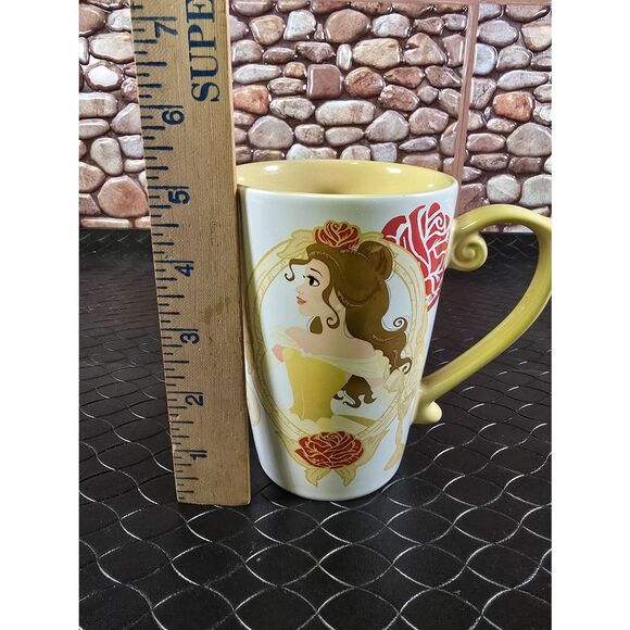 Disney Store Princess Belle Coffee Mug Gold 2016 - Picture 7 of 7